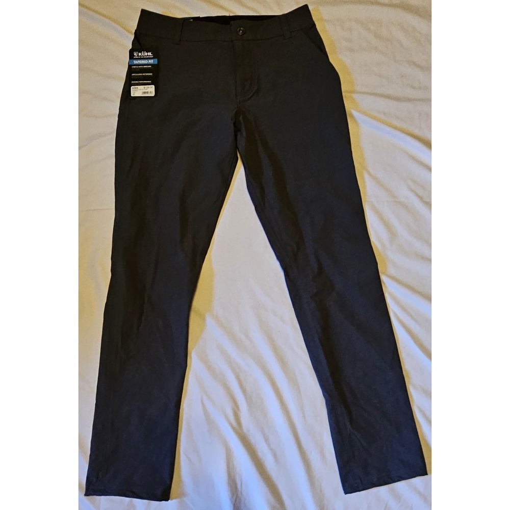 NWT Kuhl Resistor Tapered Fit Chino 30x32 Carbon Color Stretch High Performance
